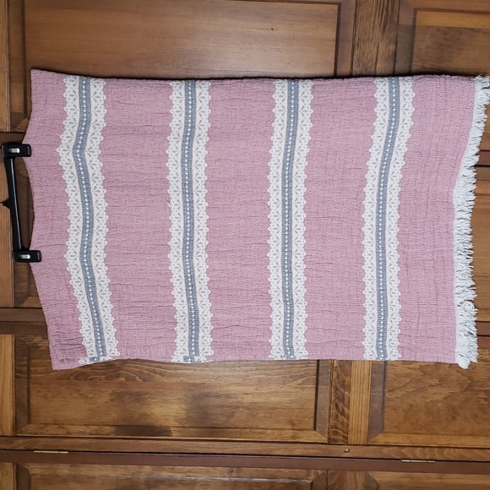 Piscatextil 100% Cotton Muslin Reversible Throw